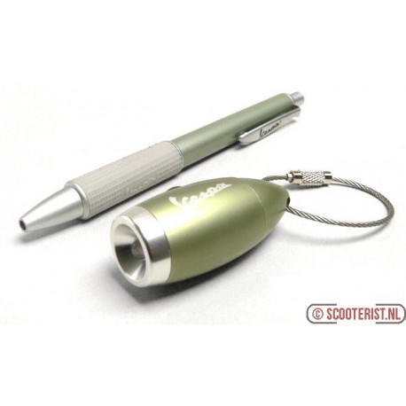 Vespa giftbox met pen en sleutelhanger met led lamp - VPGB10