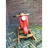 Vespa hobbelscooter van massief hout uit 1985 (collector's item)
