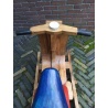 Vespa hobbelscooter van massief hout uit 1985 (collector's item)
